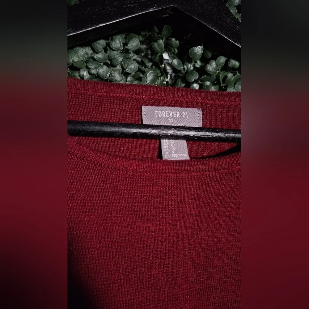 Forever 21 Burgundy Knit Top